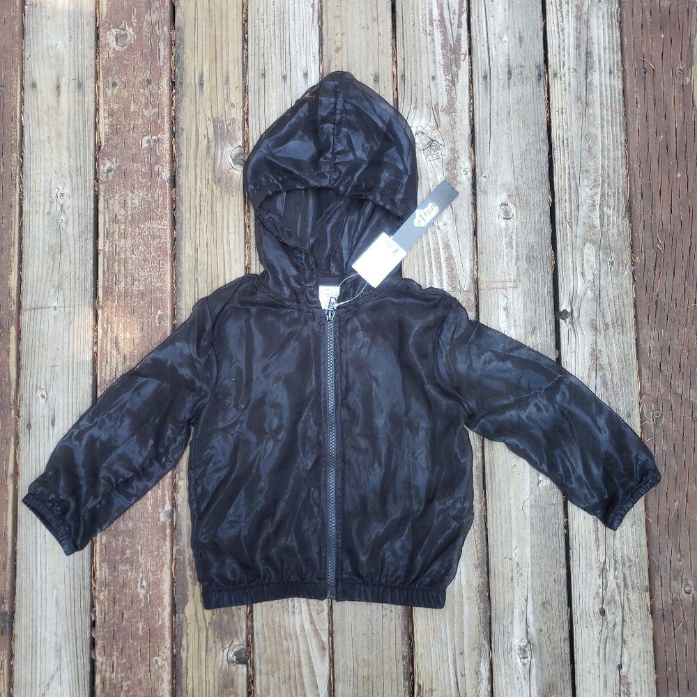Afton Street Kids Sheer Black Cover-Up/ Zipper Jacket - 3T